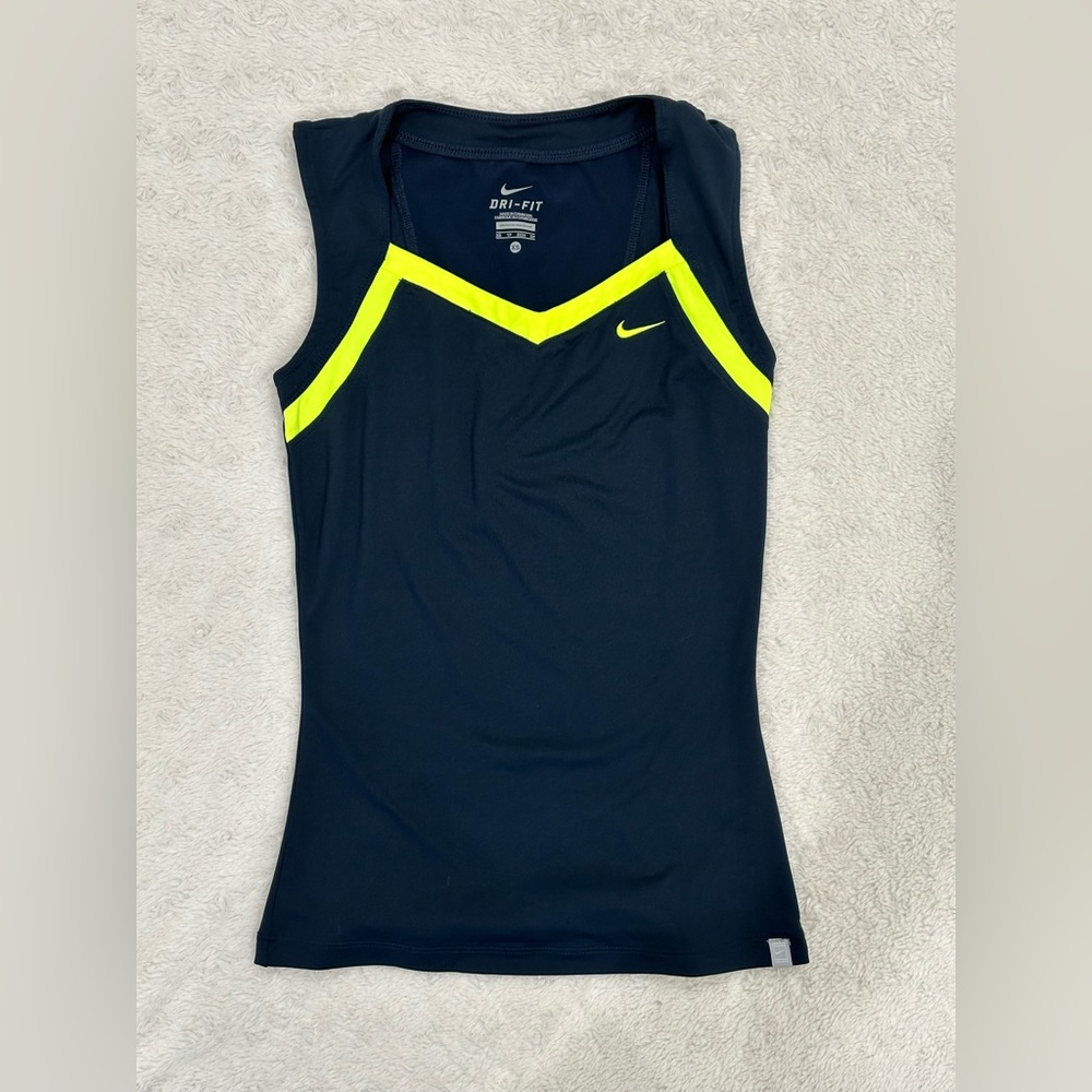 Blue Nike training tank top